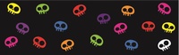 Calaveras fondo negro