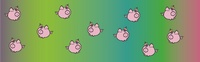 Cerdicornios fondo degradado rosa