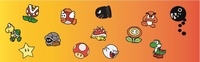 Mario Bros fondo degradado amarillo