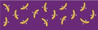 Plátanos fondo morado
