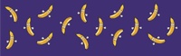 Plátanos fondo morado oscuro