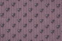 Tela de flores moradas y blancas sobre fondo morado
