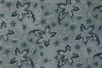 Tela de flores azules con fondo azul claro
