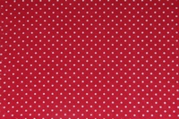 Tela Punto blanco sobre fondo rojo