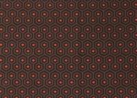 Tela con estampado de Panal sobre fondo marrón